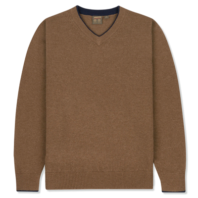 Musto Shooting V-Neck Knit- Toffee (L)